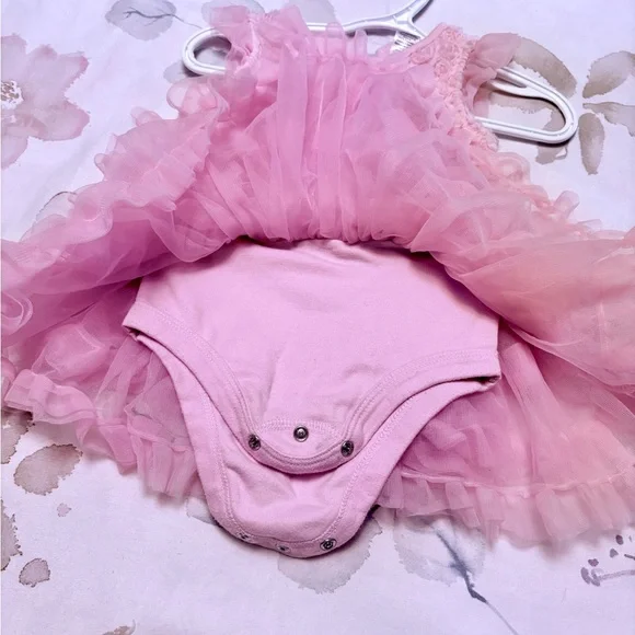 Pink Ruffled Baby Dress 💞 - Picture 2 of 3